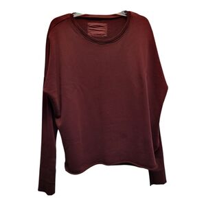 Frank & Eileen Women's Burgundy Anna Long-Sleeve Capelet - Size L